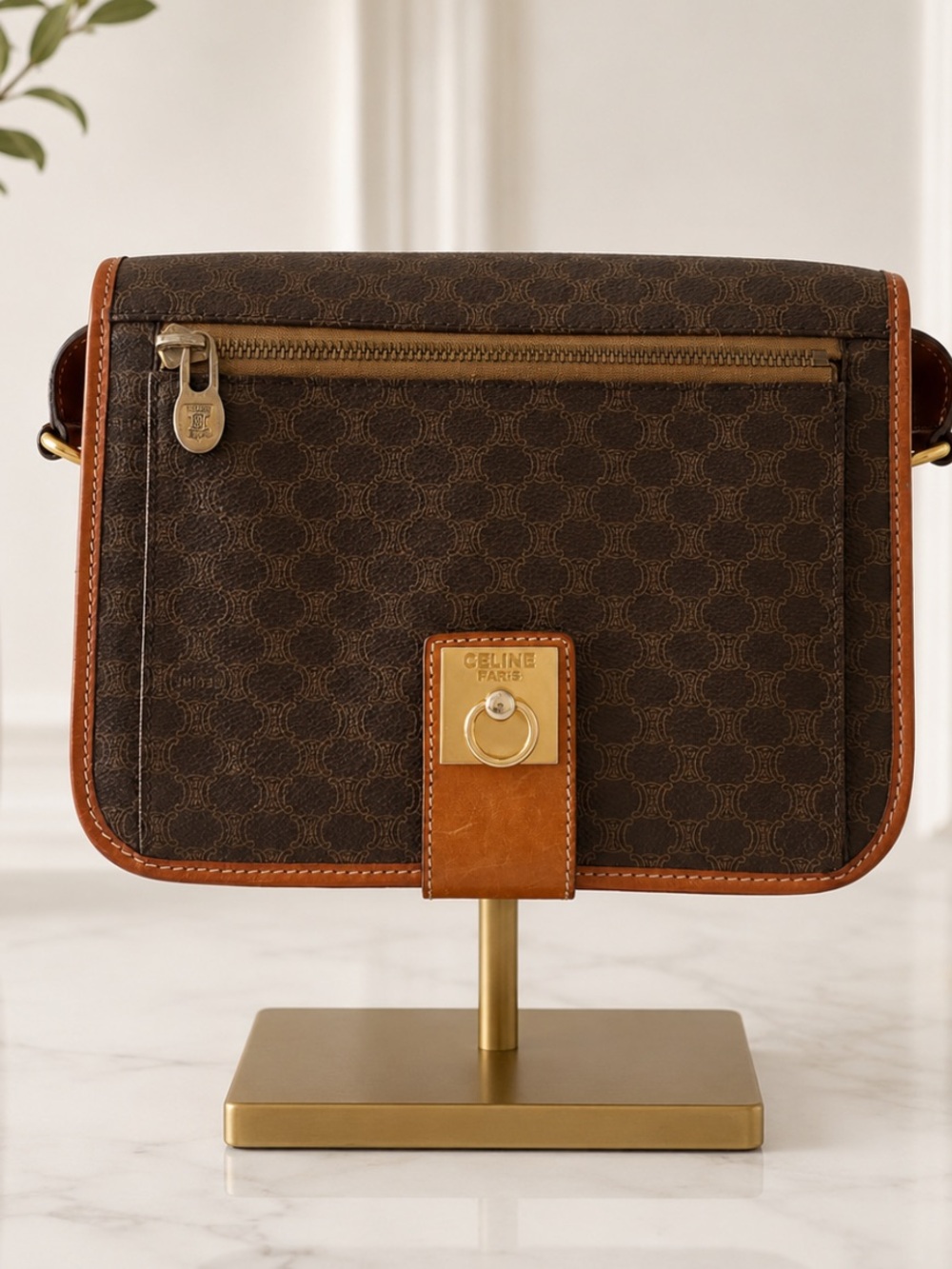 Celine Macadam monogram crossbody bag